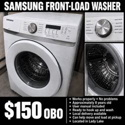 Samsung front-load washing machine.