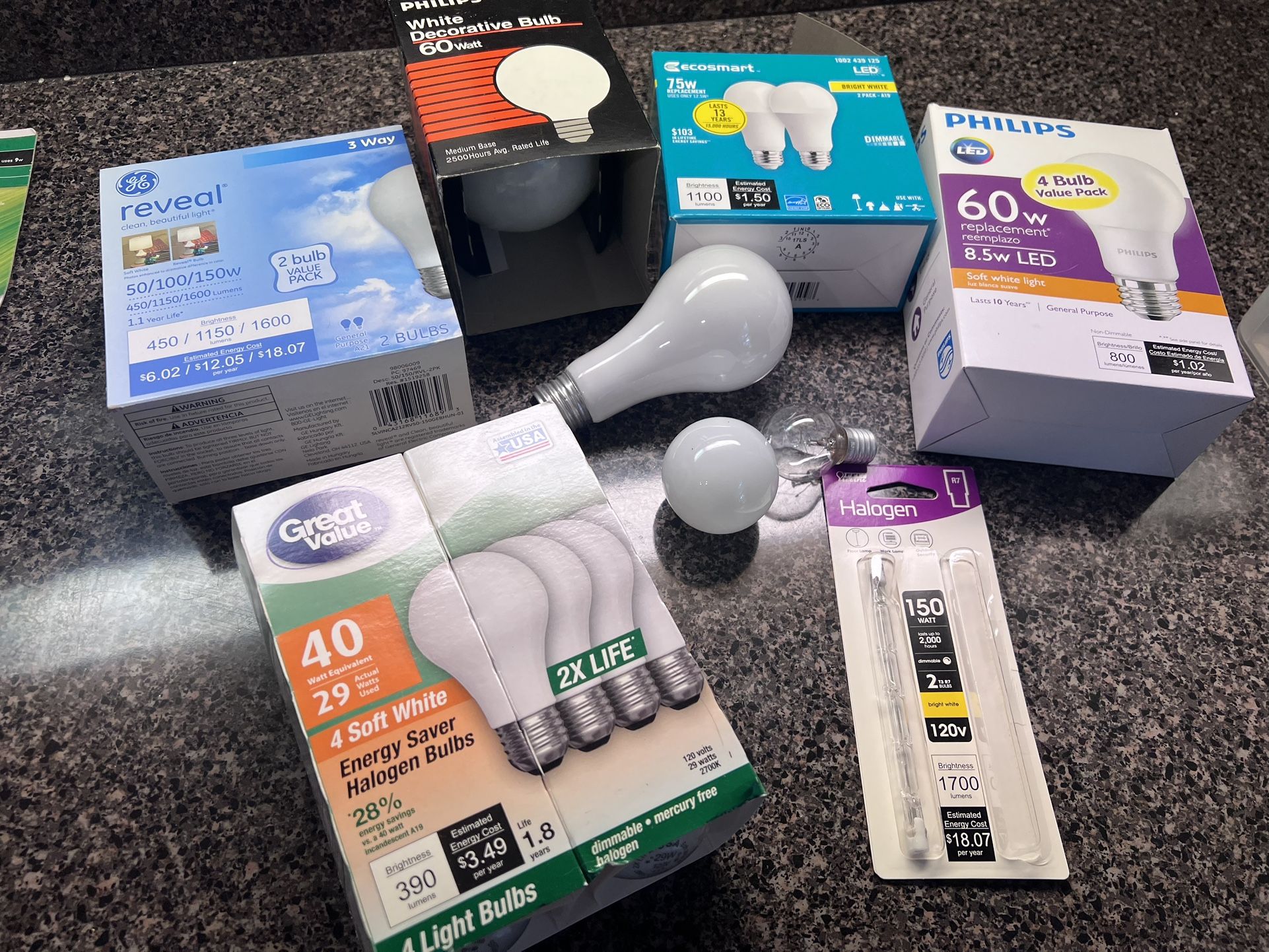 Variety Lightbulbs 
