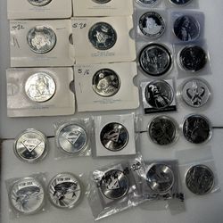Collection Of .999 Silver Character Coins 