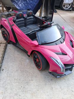 Lamborghini Kids Electric Ride-On Car Pink