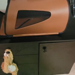 Dog Carrier Small Leather