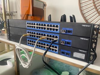 3x TRENDnet TEG-30262 24-Port Gigabit 10G SFP+ Switches