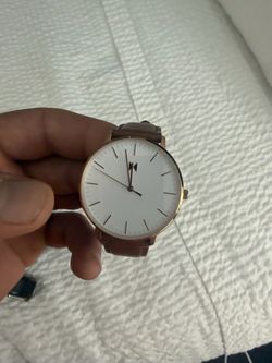 Rose gold watch