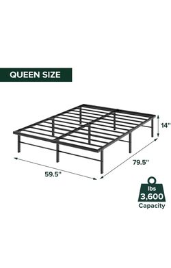 Queen bed platform frame