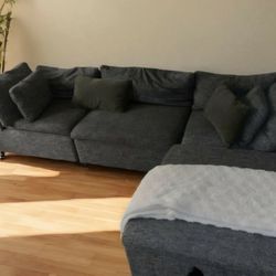 Modular Sectional Couch Sofa With Ottoman 