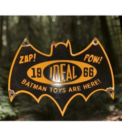 Rare 12x9 Porcelain Batman Sign
