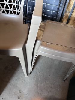 Plastic outdoor furniture