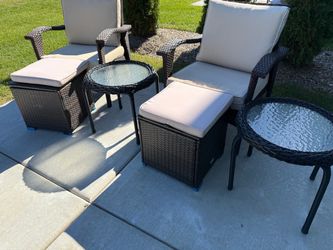 6-Piece Wicker Patio Furniture Set