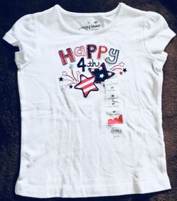 New With Tags‼️4th of July T-shirt size 4T🇺🇸🇺🇸
