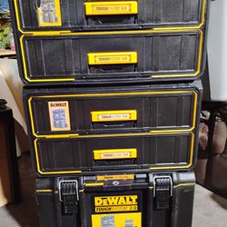 DeWalt Tough System Stackable Tool Boxes