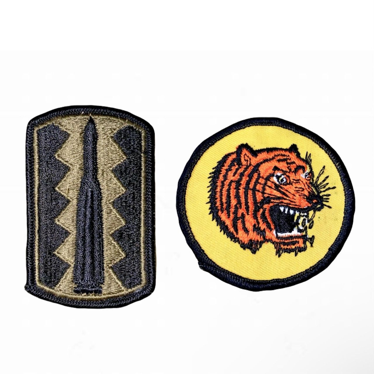 US Army 197th Infantry Brigade & ARVN Ranger"TIEU DOAN COP DEN" Tiger Patches