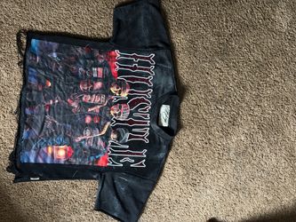 Black Skull Graphic Biker T-Shirt