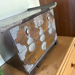 antique Korean Bandaji chest storage trunk