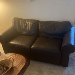 Leather Loveseat