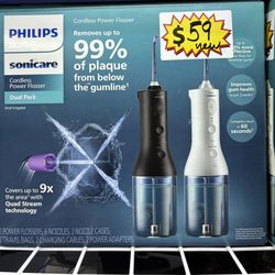 Philips Sonicare Cordless Power Flosser Dual Pack