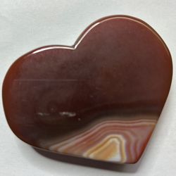 Small Carnelian Agate Heart  