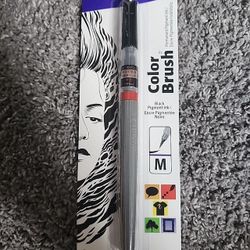 Pentel Arts Color Brush Pen Medium Tip, Black Pigment Ink