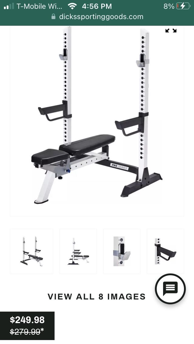 Fitness Gear Olympic Bench Pro OB 600 & Bar Rack for Sale in West Palm