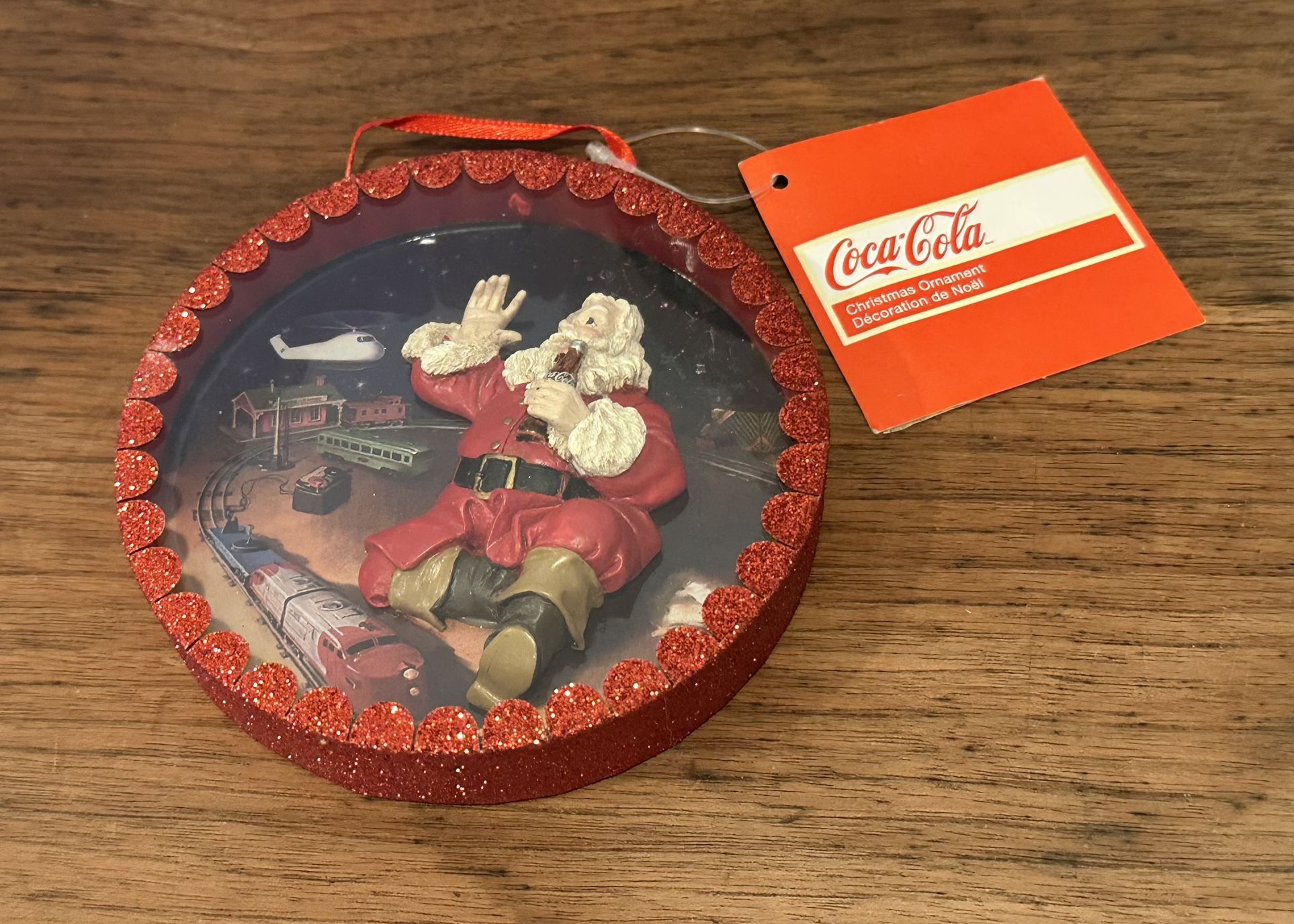 Vintage Coca-Cola Santa Claus Christmas Ornament