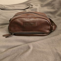 Penguin Leather travel Toiletry bag