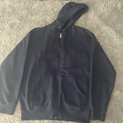 Navy Blue Zip up hoodie