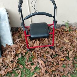 Black and red walker