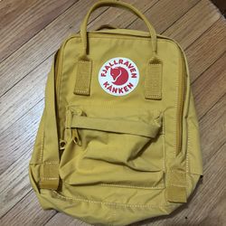 Fjallraven Kanken Yellow Backpack Mini For Child
