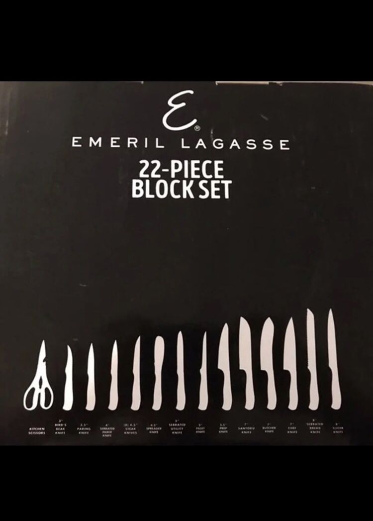 Emeril lagasse 22 piece block sale set