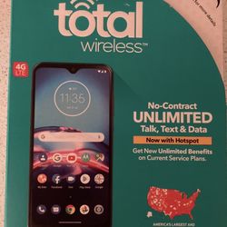 Like New Total Wireless Cell Phone Complete 