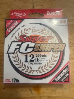 Fluorocarbon Super FC Sniper 12 lb 200 YD