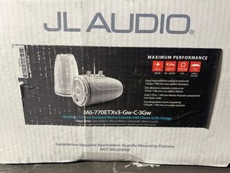 JL Audio M6-770ETXv3-Gw-C-3Gw Marine Coaxial Speakers