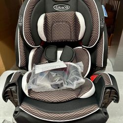 Graco 4Ever DLX 4-in-1 Car Seat Convertible Booster, Zagg