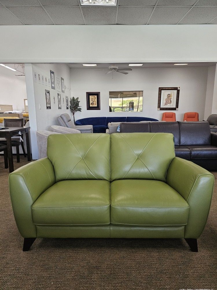 Leather Loveseat  - Myia 