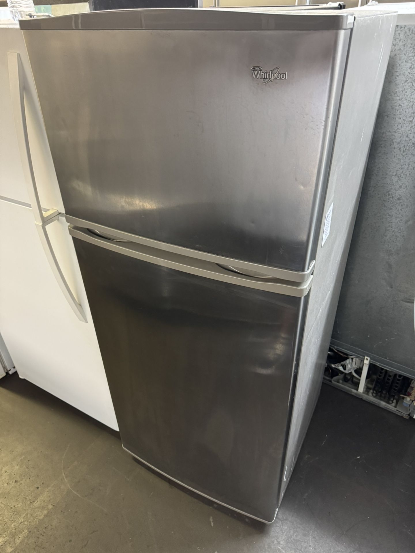 Whirlpool Stainless Steel Apartment Size Refrigerator