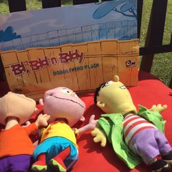 Ed Edd N Eddy Bobbleheads Plush Set (Brand New)