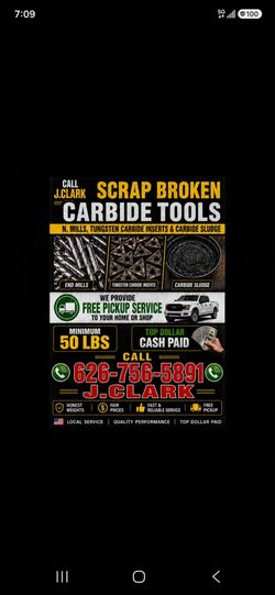 Scrap Carbide $20 Per LB