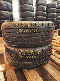 215 50R 17 IRONMAN IMOVE GEN3 TIRES 2155017 USED TIRES (PAIR) MOUNT BALANCE INCLUDED