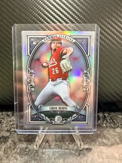 Chase Burns Bowman Sterling Chrome RC Baseball Card