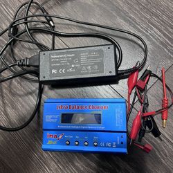 B6 Battery Charger 80W Mini Lipo RC Balance Charger/Discharger with Power Supply