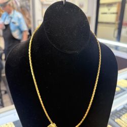 24k bhat chain 30 grams 22 inches 2.5mm