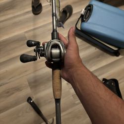 Fenwick Elite Bass 7’6 Medium Heavy With Lews Hypermag High Gear 