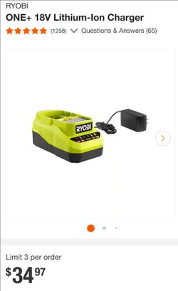 Ryobi battery charger
