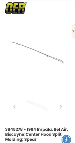 Hood Split 1964 Chevy Impala 