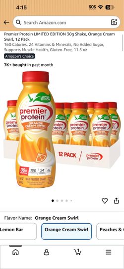 Premier Protein Orange Cream Swirl Shake 12 Pack