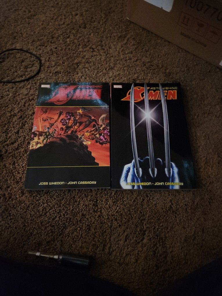 Joss Whedon & John Cassaday's Astonishing X-Men TPB Set Vol 1 & 2 - Good Condition