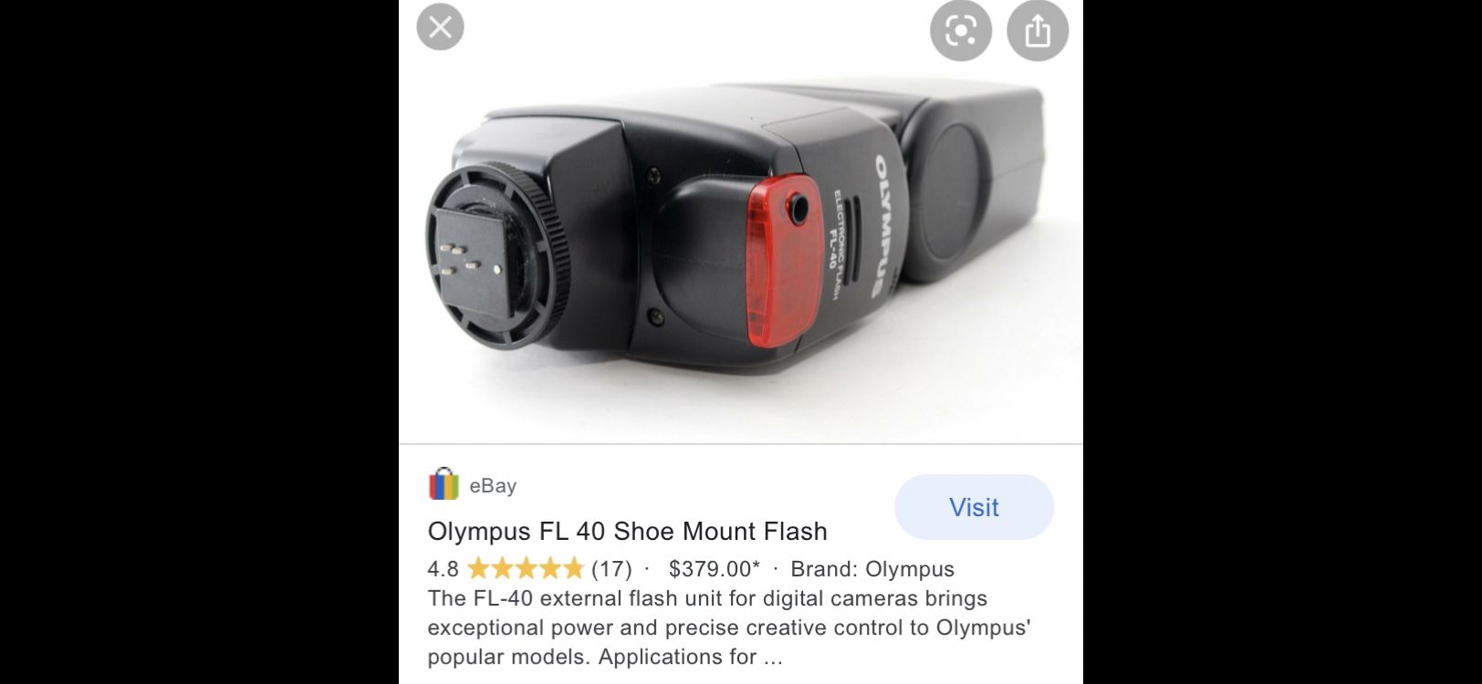 Olympus electronic Flash FL-40