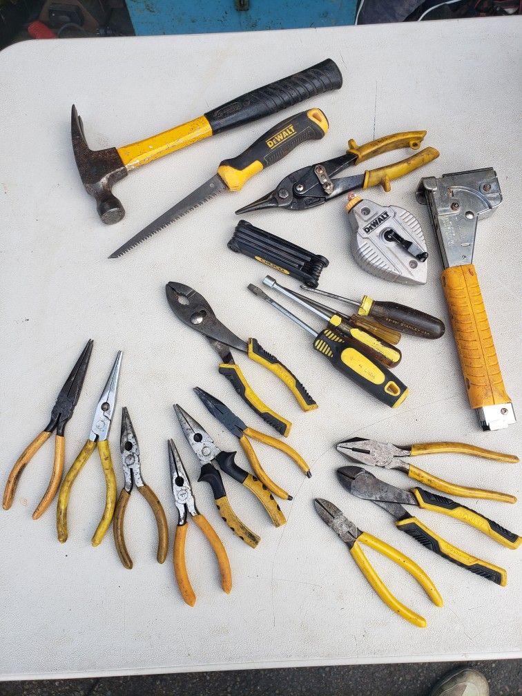 DeWALT And Yellow Tools