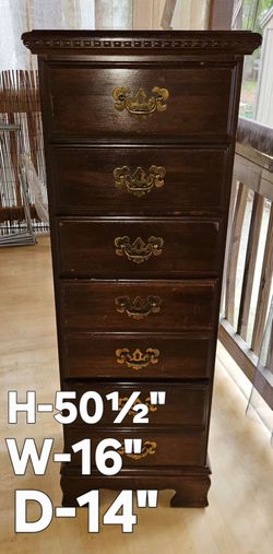 Vintage Five Draw Cherry Lingerie Chest