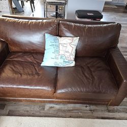 Two Seat Couch Leather Faux
