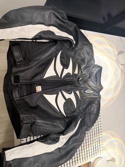 Hein Gericke Leather Motorcycle Jacket Padded Safe Protection